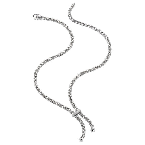 Fope Flex'it Solo 18ct White Gold 0.22ct Diamond Lariat Necklace
