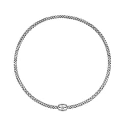 Fope Solo 18ct White Gold 0.03ct Diamond 43cm Necklace, 62606C BBR
