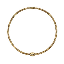 Fope Solo 18ct Yellow Gold 0.03ct Diamond 43cm Necklace, 62606C BBR