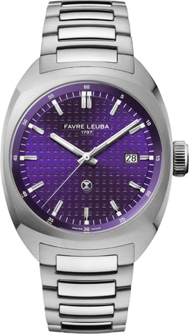 Favre Leuba Chief Date Royal Purple Bracelet Watch 00.20102.102.07.200