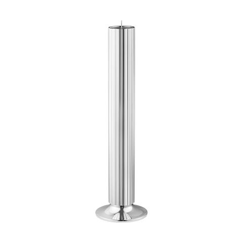 Georg Jensen Bernadotte Stainless Steel Floor Candle Holder Large, 10019285