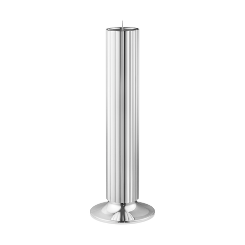 Georg Jensen Bernadotte Stainless Steel Floor Candle Holder Small, 10019284