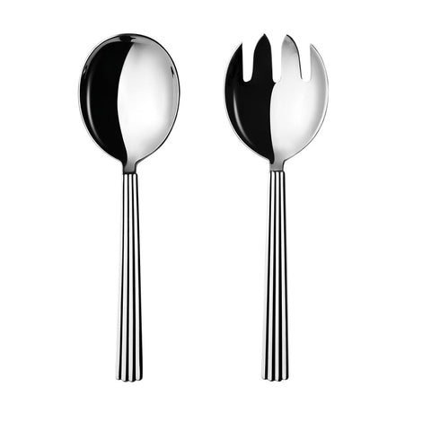 Georg Jensen Bernadotte Stainless Steel Two Piece Serving Set, 10014961.