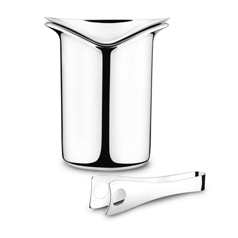 Georg Jensen Sky Stainless Steel Ice Bucket With Tongs, 3586961