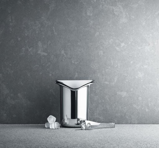Georg Jensen Sky Stainless Steel Ice Bucket With Tongs