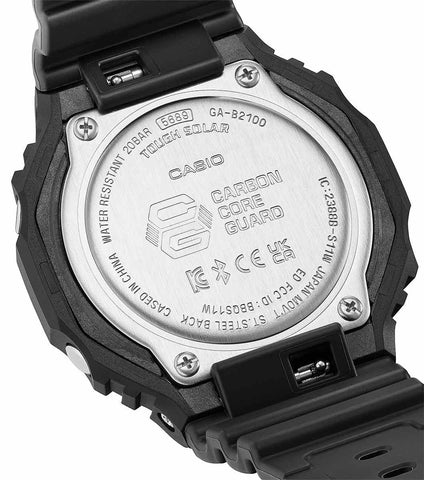 G-Shock 2100 Black Caution Yellow Mens