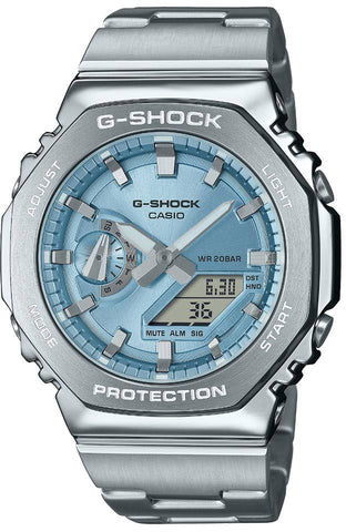 G-Shock 2110 Metallic Blue Dual Display Watch