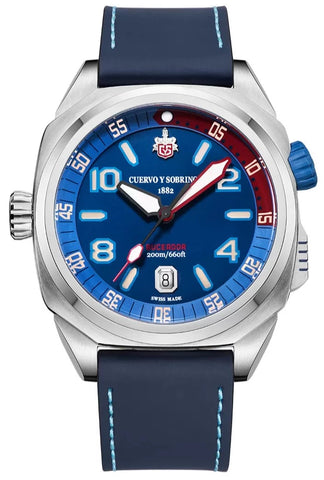 Cuervo y Sobrinos Watch Buceador Caribe 2860.1BL.