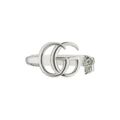 Gucci GG Marmont Sterling Silver Key Band Ring D