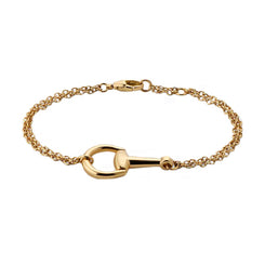 Gucci Horsebit 18ct Yellow Gold Chain Bracelet