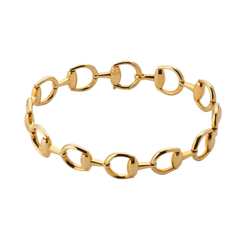 Gucci Horsebit 18ct Yellow Gold Link Bracelet