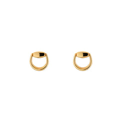 Gucci Horsebit 18ct Yellow Gold Stud Earrings D
