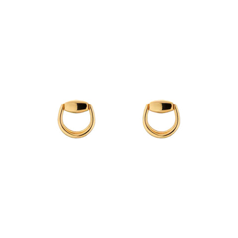 Gucci Horsebit 18ct Yellow Gold Stud Earrings D