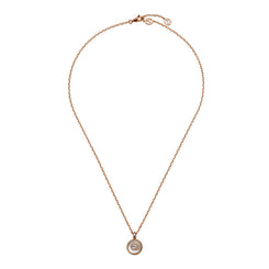 Gucci Interlocking 18ct Rose Gold Mother Of Pearl Necklace D