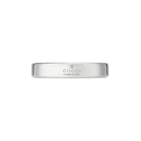 Gucci Tag Sterling Silver 4mm Ring
