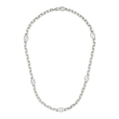 Gucci Interlocking G Sterling Silver 50cm Necklace YBB759703001