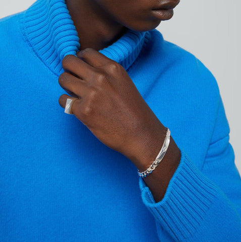 Gucci Interlocking Sterling Silver Bracelet