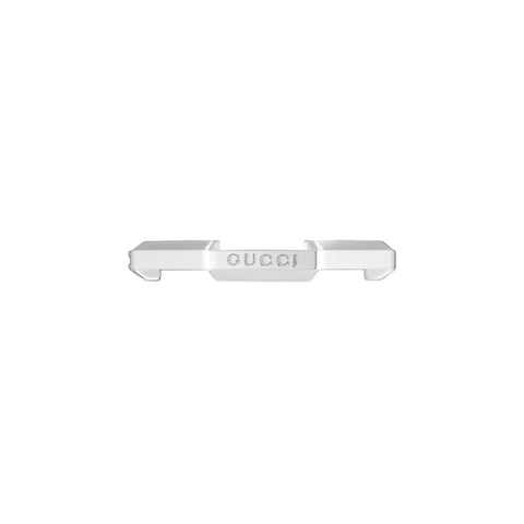 Gucci Link to Love 18ct White Gold Diamond 3mm Ring D