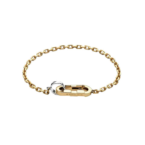 Gucci Link To Love 18ct Yellow Gold Chain Bracelet, YBA786693001