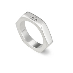 Gucci Trademark Sterling Silver Ring YBC782839001