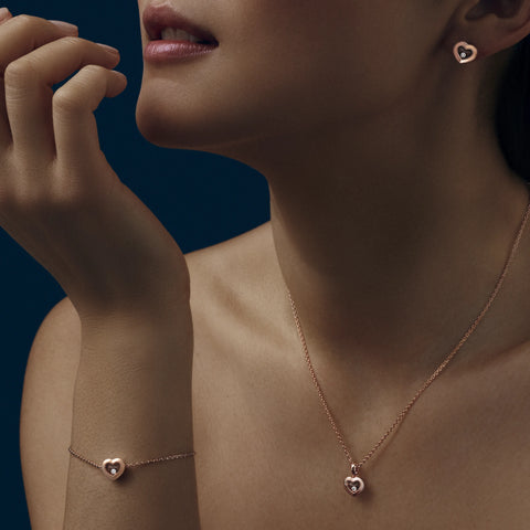 Chopard Happy Diamonds Icons 18ct Rose Gold Heart Bracelet