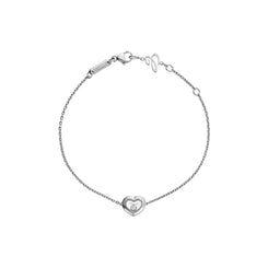 Chopard Happy Diamonds Icons 18ct White Gold Heart Bracelet 85A054-1001