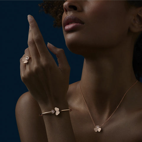 Chopard Happy Hearts Wings 18ct Rose Gold Necklace