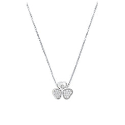 Chopard Happy Hearts Wings 18ct White Gold Diamond Necklace 81A083-1911