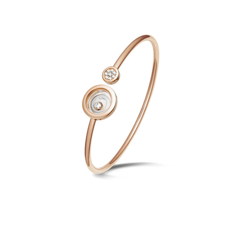 Chopard Happy Spirit 18ct Rose Gold 0.18ct Diamond Bangle