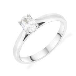 Platinum 0.40ct Diamond GIA Certified Solitaire Ring