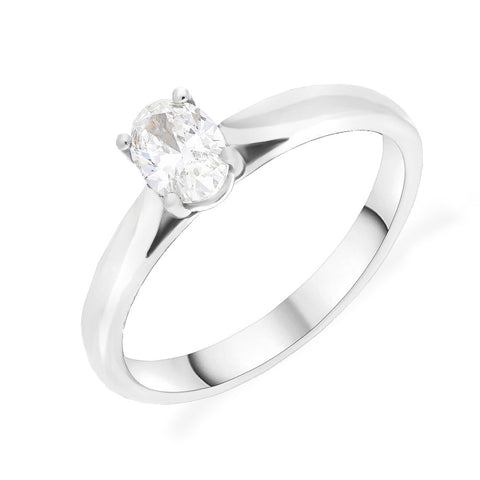 Platinum 0.40ct Diamond GIA Certified Solitaire Ring