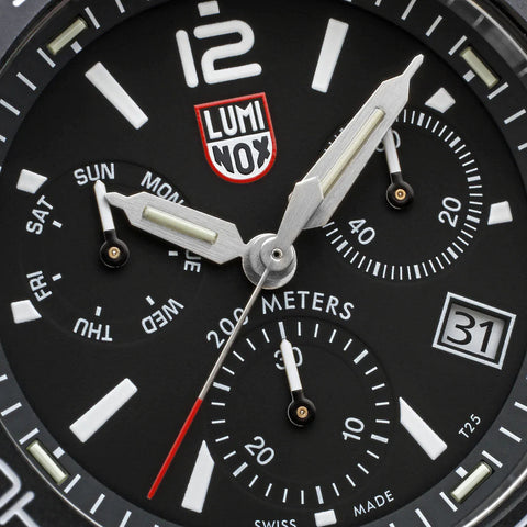 Luminox Sea Pacific Diver Chronograph 3140 Black Black Watch XS.3142 - detail view