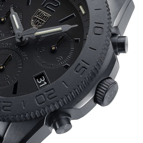 Luminox Pacific Diver Chronograph 44mm 3140 Series Blackout Watch