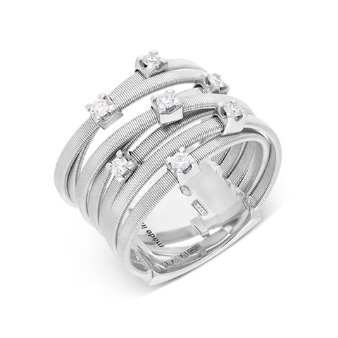 Marco Bicego Goa 18ct White Gold 0.21ct Diamond Ring