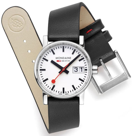 Mondaine Evo2 30mm Grape Leather Watch
