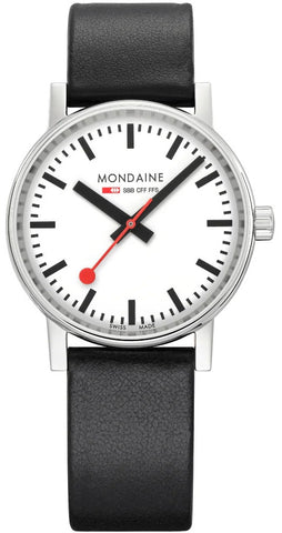 Mondaine Evo2 35 mm Grape Leather Watch