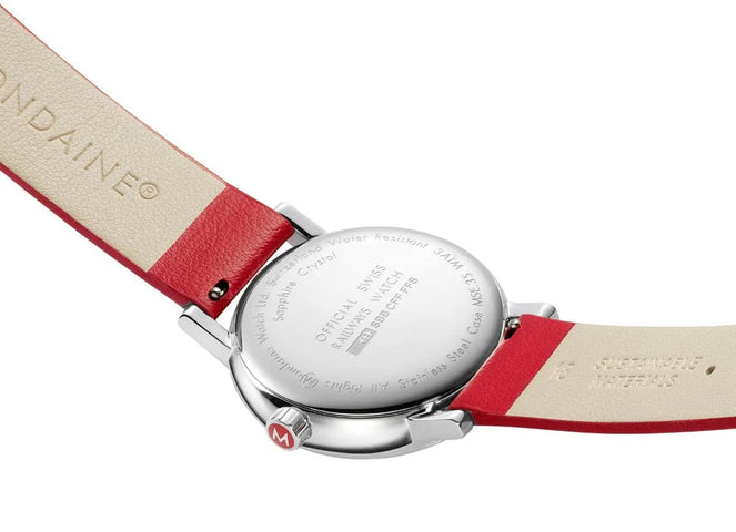 Mondaine Evo2 35 mm Grape Leather Watch