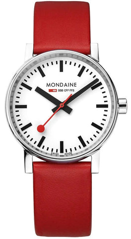 Mondaine Evo2 35 mm Grape Leather Watch