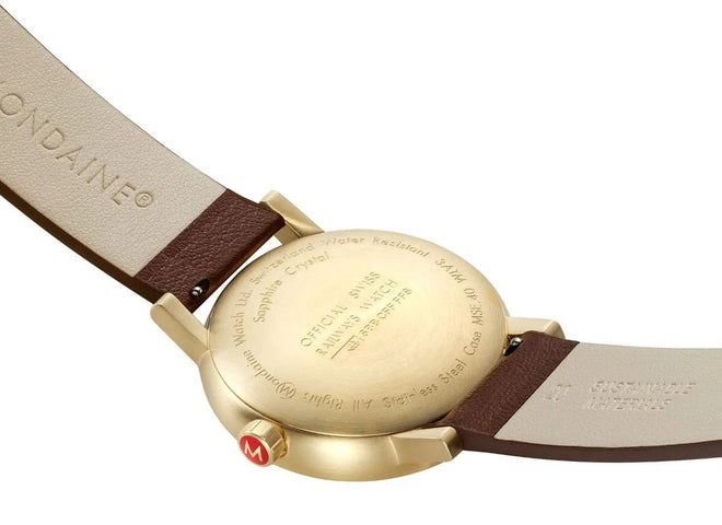 Mondaine Evo2 40mm Grape Leather Watch