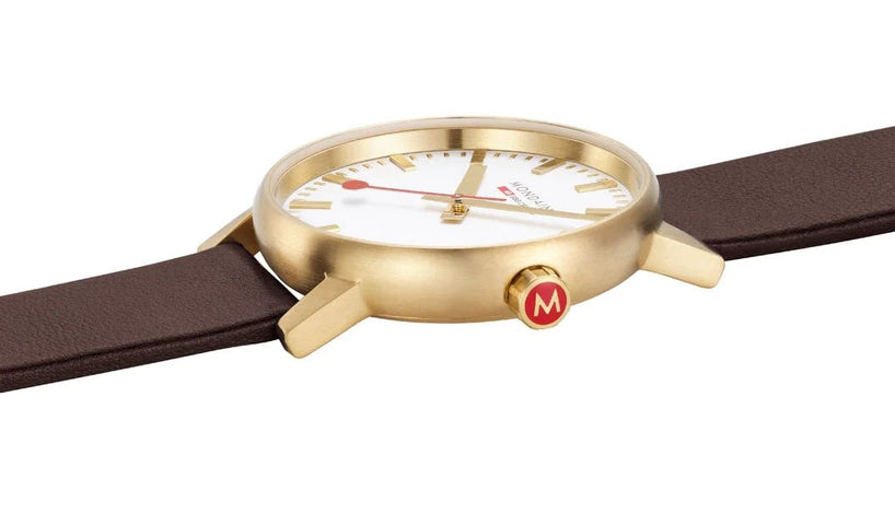 Mondaine Evo2 40mm Grape Leather Watch