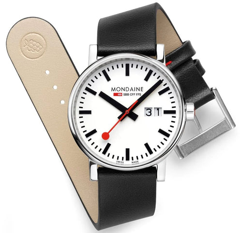 Mondaine Evo2 40mm Grape Leather Watch