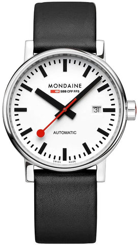 Mondaine Evo2 Big Auto 40mm Grape Leather Watch