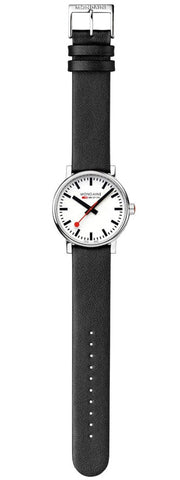 Mondaine Evo2 40mm Black Vegan Grape Leather Watch