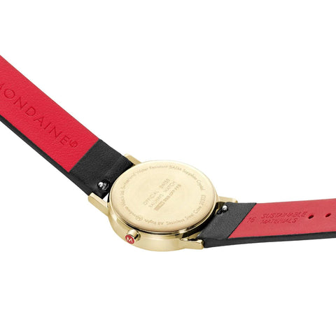 Mondaine Classic White Ladies Watch