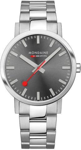 Mondaine Classic Grey Mens Watch