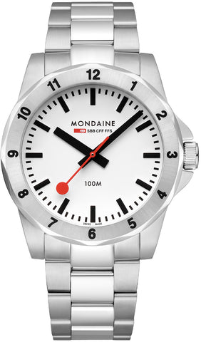 Mondaine Numeri White Watch