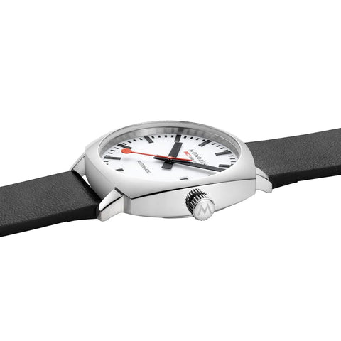 Mondaine Cushion Automatic White Watch