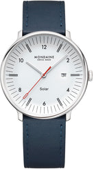 Mondaine Doppio 41mm Solar Watch MLE.41910.LDV