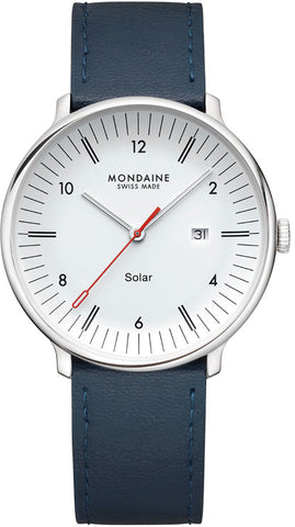 Mondaine Doppio 41mm Solar Watch MLE.41910.LDV