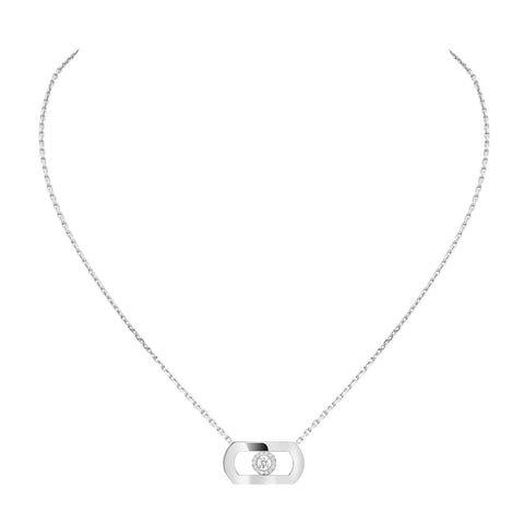 Messika So Move 18ct White Gold 0.12ct Diamond Necklace Ex-Display